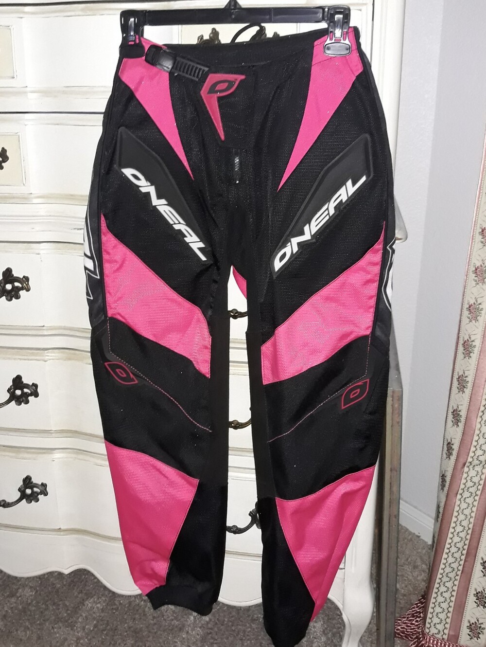 O'Neal Women's Element Racewear Black & Pink Dirt Bike Pants Size 1/2